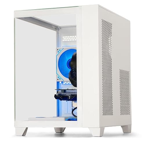WIWB Prebuilt Gaming PC Desktop | Ryzen 5 6Cores 3.6G Up to 4.1G | RX 560 4G Graphics Card | 16G DDR4 RAM | 512G SSD | Wi-Fi 6 | Tower Computer White thumbnail 5