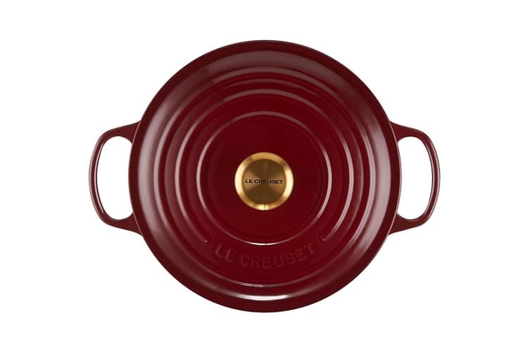 Le Creuset Enameled Cast Iron Signature Round Dutch Oven, 5.5 qt., Garnet thumbnail 4