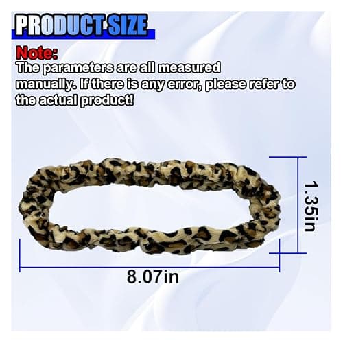 UHANBUT Soft Plush Car Rear View Mirror Cover, Cute Automotive Interior Mirrors Protector for Women, Universal Elastic Vehicle Rear View Mirror Decoration Accessories for Car, Truck (Leopard Print) thumbnail 2