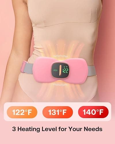 Heating Pad for Period Cramps, Portable Menstrual Heating Pad, Period Pain Relief Heated Pad, Back or Belly Heating Belt, for Her Women Girl Friend Wife thumbnail 2
