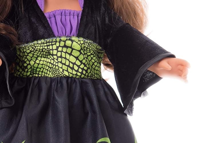 Little Adventures Dragon Queen Doll Dress - Doll Not Included - Machine Washable Child Pretend Play and Party Doll Clothes with No Glitter Black thumbnail 2