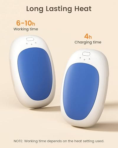 gabless Hand Warmers Rechargeable 2 Pack, Electric Handwarmers USB Hand Warmer Reusable with 3 Levels Heat, Portable Hand Heater Warm Gifts for Women Men, Outdoor Camping Golf Hunting Travel thumbnail 3