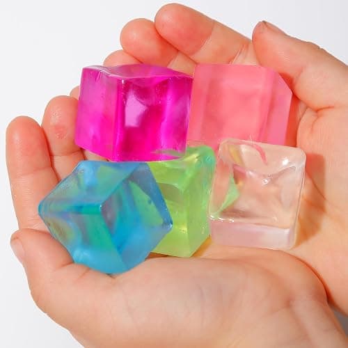 Ice Cube Sensory Toys 24 Pcs Squishy Fidget Stress Cube for Adults Kids Anxiety Stress Relief Hand Therapy Sensory Squishy Ball Classroom Prize Box Toys thumbnail 7