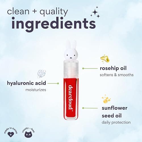 Miffy Lip Serum Jelly - Dear Bun Tinted Gloss for Hydration & Shine (Dear Bun) thumbnail 2