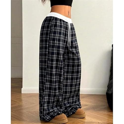 Plaid Goth Alt Pants Baggy Pants for Women Alt Clothing Alternative Clothing thumbnail 5