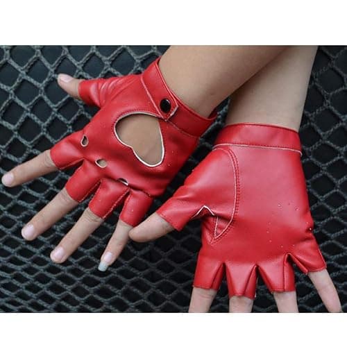 gootrades Punk Fingerless Dance Glove For Women, Jazz Style Glove, PU Leather thumbnail 8