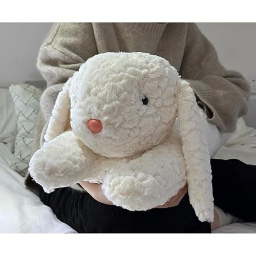 Hofun4U Rabbit Plush Pillow, Rabbit Stuffed Animal, Rabbit Plush Long Body Pillow Gift for Kids Adults (White,47 inch) thumbnail 2