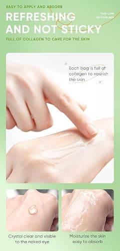 Good Night Mask, Vitamin C Aloe Vera Sleeping Mask, with Aloe Vera Gel & Hyaluronic Acid, Anti Aging Hydrating Face Mask for All Skin Types, Night Time Skin Care & Repair, No-Rinsing (Aloe Vera) thumbnail 6