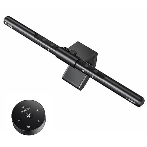 Quntis Wireless Monitor Light bar with Remote & Touch Control, 40cm PC Curved Computer Monitor Lamp Auto Stepless Dimming and Color Temperature, Eye Protect Desktop PC Screen Anti-Blue Light Bar - Image 1