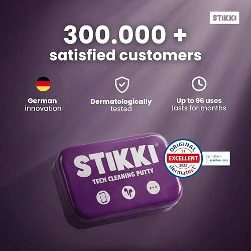 STIKKI Cleaning Putty & Precision Tools - Earbud, Port & Phone Cleaning Kit | Compatible with iPhone & AirPod, Putty for Phone Speaker & Electronics, USB-C Charging Port Cleaner Tool, Leaves No Residue thumbnail 7