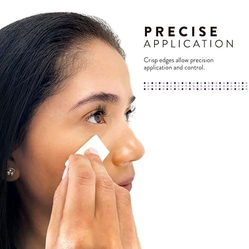 Artist's Choice 100 Pack Makeup Sponge Mini Applicator Wedges, Triangle Cosmetic Sponges for Foundation, Blush, Eye Shadow, Blending and Smoothing, Disposable, Latex Free thumbnail 3