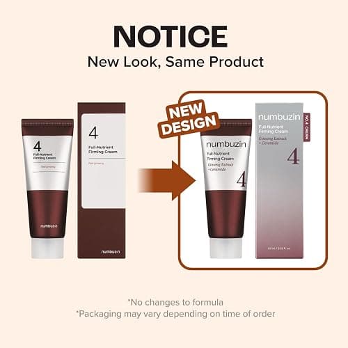 numbuzin No.4 Cream | Full-Nutrient Firming Cream | Skin Elasticity, Wrinkle Care, Anti-aging, Deeply Nourishing, Hydration | Red Ginseng, Panthenol, Niacinamide, Bifida | 2.02 fl. oz. thumbnail 6
