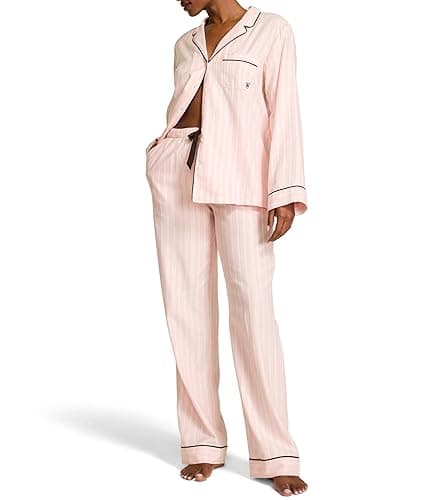 Victoria's Secret Flannel Pajama Set, Long Sleeve Button Down Shirt & Pants, Sleepwear for Women (XS-XXL) - Image 1