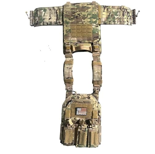 Redemption Crusader 2.0 Tactical Airsoft Vest With Molle Quick Release Buckles And Adjustable Size Sides | 1000D Nylon thumbnail 4