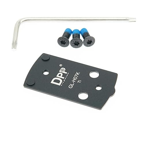 DPP Titanium Adapter Plate for Glock 43X/48 MOS Hellcat OSP Holosun 407k/507k - GL-H07KA - Titanium with fully supports recoil lugs - Image 1