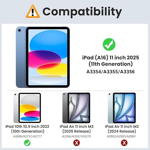 MoKo Clear Case for iPad (A16) 11th Generation 2025 11-inch/10th Generation 2022 10.9 inch, Lightweight Soft TPU, Anti-Scratch Ultra Slim Protective Tablet Cover, Shockproof Impact Resistant, Clear thumbnail 2
