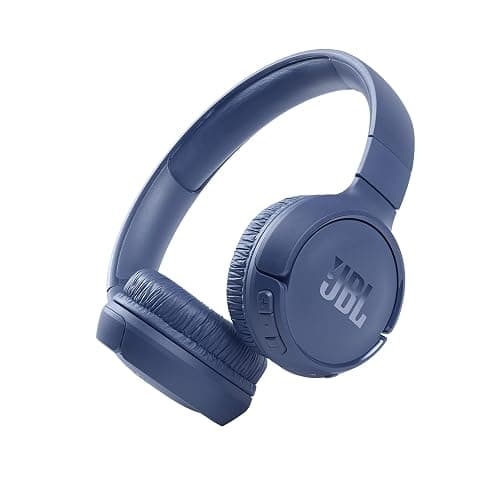 JBL Tune 510BT - Bluetooth headphones with up to 40 hours battery, microphone for call, foldable and comfortable, Android and iOs compatible (Blue) - Image 1