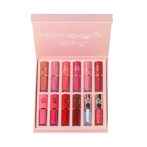 Lip Gloss for Kids Girls 8 Years Old 2.5ml X 12 Shades Set Lipstick For Beautiful And Long Lasting Makeup Non Sticky And Non Fading Moisturizing Lip And Cheek Tint Lip Gloss Girls Teenager - Image 1