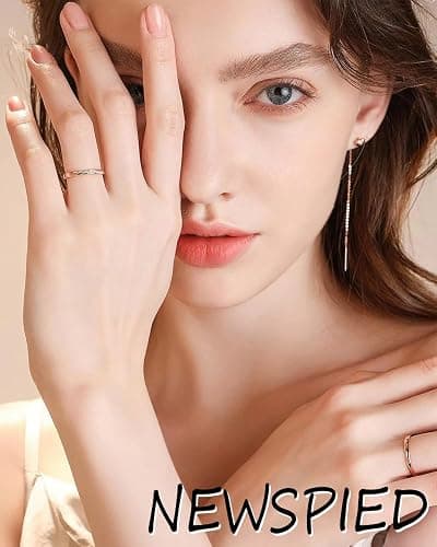 24Pcs White French Tip Press on Nails Medium Almond 3D Flower Fake Nails with Gold Pearl Designs Glossy Artificial Acrylic Full Cover False Nails Blue Floral Nails Summer Press ons for Women Manicure thumbnail 7