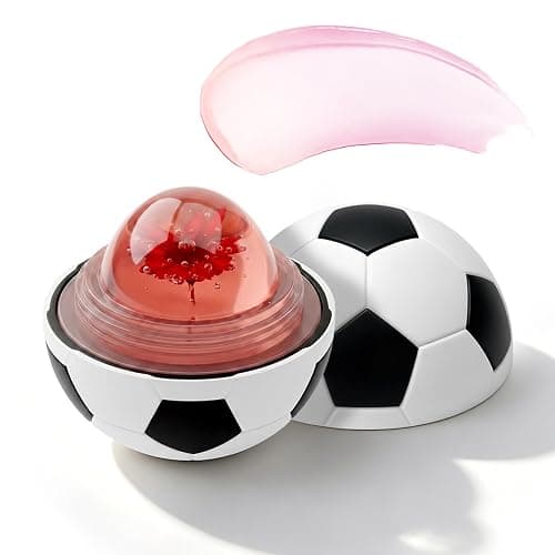 Colour Changing Lipstick Lip Balm - Football Lipstick, Lip Stain Gloss Balm with Flower Jelly Core, Long Lasting Hydrating Tint for Match Days, Daily Makeup & Gifts (#3) - Image 1