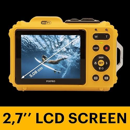 KODAK PIXPRO WPZ2 Rugged Waterproof Shockproof Dustproof WiFi Digital Camera 16MP 4X Optical Zoom 1080P Full HD Video Vlogging Camera 2.7" LCD (Yellow) thumbnail 8
