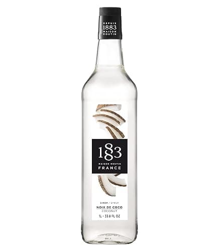 1883 Maison Routin Syrup for Drinks, Made In France (33.8 Fl Oz, Coconut Plastic) - Image 1