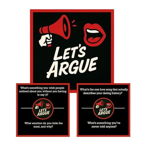 Kocak Gold Let’s Argue Card Game - Lets Debate Discussion Conversation Starter Party Game for Adults - Game Night Activity for Family Couples - Image 1