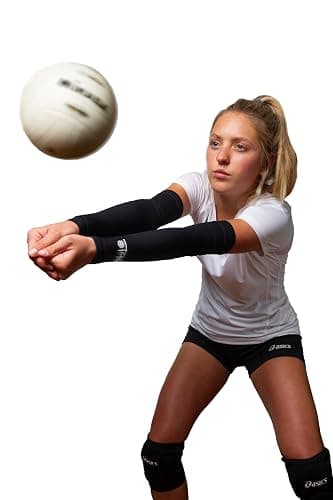 Tandem Sport Volleyball Arm Compression Sleeve - Arm Protection for Floor Burns and Bruises - Black, S/M - Single Sleeve thumbnail 3