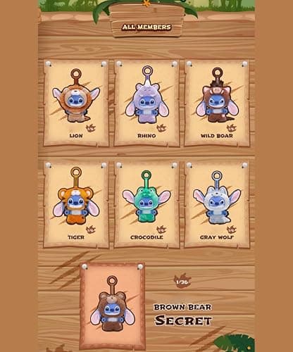 MINISO Disney Stitch Wild Animal Series Vinyl Surprise Box Figure Model Random Design Blind Box Toy Collectible Toy for Home Decor Birthday Gifts (Random One Figure) thumbnail 7