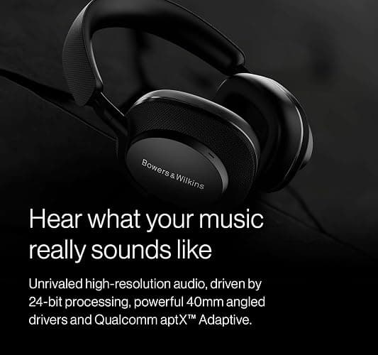 Bowers & Wilkins Px7 S2e Bluetooth Headphones Over The Ear, Over-Ear Headphones - Enhanced Noise Cancellation & Transparency Mode, Crystal-Clear Calls, 30-Hour Playback, Forest Green thumbnail 2