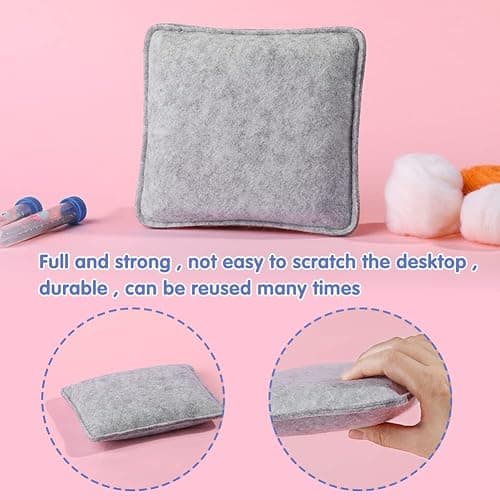 UOOU Needle Felting Beginners Kit with Box,Needles Felting Supplies with 24Pcs Felting Needles,Felting Pad,Wool Roving,DIY Needle Felting Cat Dolls thumbnail 5
