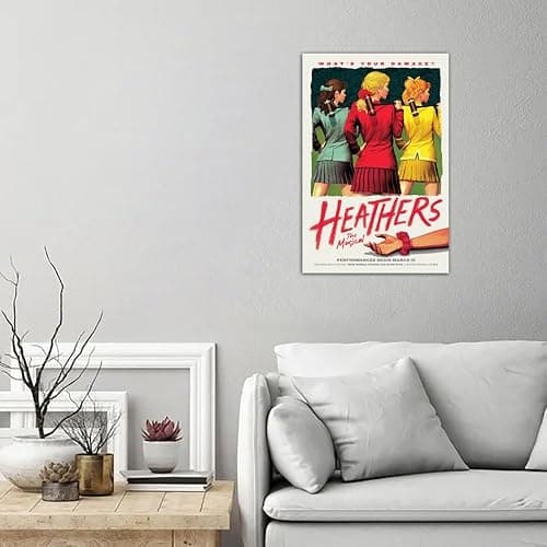 YOWAMEO Heathers The Musical 90s 80s Retro Poster Wall Art Decoration Room Aesthetic Canvas Painting Bedroom Picture (16x24inch(40x60cm)) thumbnail 2