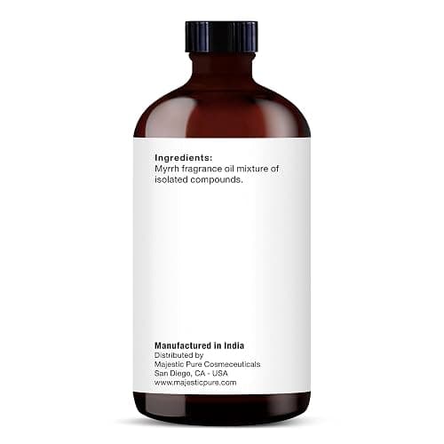 Majestic Pure Essential Oil with Glass Dropper - 100% Pure and Natural - Essential Oils for Diffuser, Aromatherapy, Soap and Candle Making, Myrrh Essential Oil, Myrrh Oil, 4 Fl Oz thumbnail 6