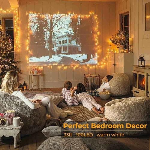 Twinkle Fairy Lights Indoor,66ft 200LED String Light with USB Plug in,Decorative Light for Boho Aesthetic, Room Decor Teen Girls, Christmas Tree Wedding Party Bedroom Lights, Warm White thumbnail 2