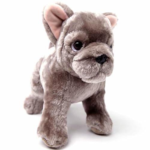 Lifelike French Bulldog Stuffed Animal Dog, 10 Inches Eco-Friendly Plush Soft Toy Dog for Kids/Boys/Girls/Women (French Bulldog) - Image 1