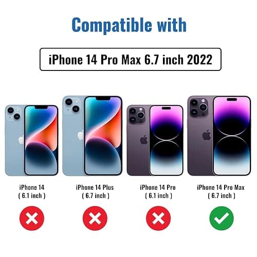NEEPART 3 Pack Privacy Screen Protector for iPhone 14 Pro Max[6.7 inch], Sensor Protection, Dynamic Island Compatible, 9H Anti Spy Private Tempered Glass Film, Anti-Scratch, Case Friendly, Easy thumbnail 2
