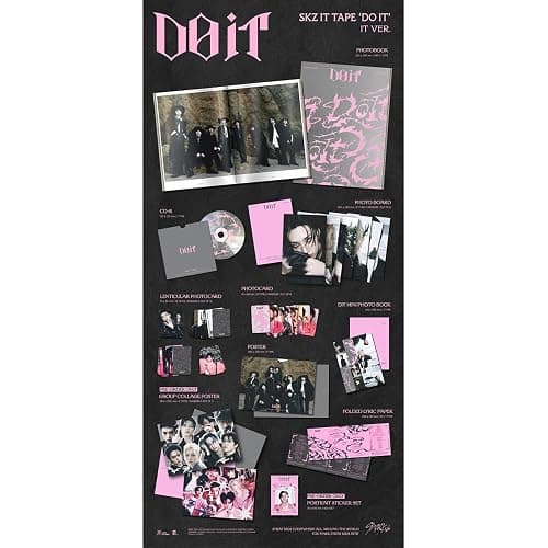 STRAY KIDS [SKZ IT TAPE ‘DO IT’ (IT VER.) Standard Album] + Pre-Order Gift & 3 Extra Photocards Set thumbnail 2