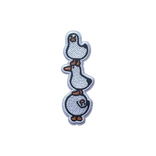 LEMEPINZ Cute Furry Goose Patch, Cute Size 3" Iron Patch or Sew On Patches for Backpacks Jeans Hats Clothes, Embroidery Patch, Embroidered Patch, Funny Goose Sticker Patches, Gift for Adults - Image 1