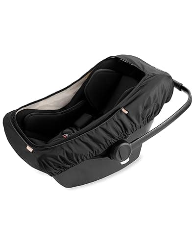 Skip Hop All Seasons Baby Car Seat Cover 4 in 1 Universal Fit with UPF40+ Sunshade and Water Resistant Fabric Oat - All Season Car Seat Cover - Oat thumbnail 6