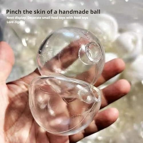 10PCS DIY Stress Ball Making Kit,Milky Blank Skins Empty Stress Ball DIY Kit,Vacuum Squishies StressBall with Empty Skin Base,Lid,Make Your Own Fidget Pressure Balls for Adults Sensory StressRelief thumbnail 3