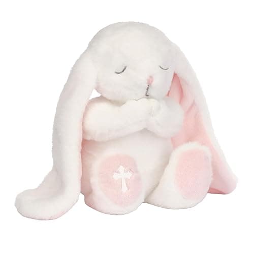 Lambs & Ivy Heaven Sent Baptism White Plush Bunny Stuffed Animal Toy - Precious thumbnail 2