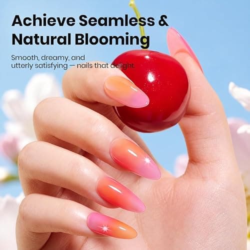 Beetles Blooming Gel, 15ml Clear UV LED Nail Art Gel Polish for Aura Nails, Marble, Natural Stone, Watercolor and Floral Print Spreading Effects, Soak Off DIY Manicure Design thumbnail 2