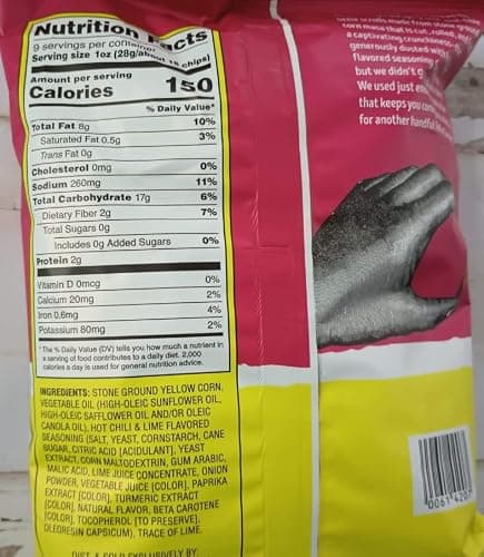 Trader Joe's Rolled Corn Tortilla Chips, Chili & Lime Flavored, 2 Pack thumbnail 2