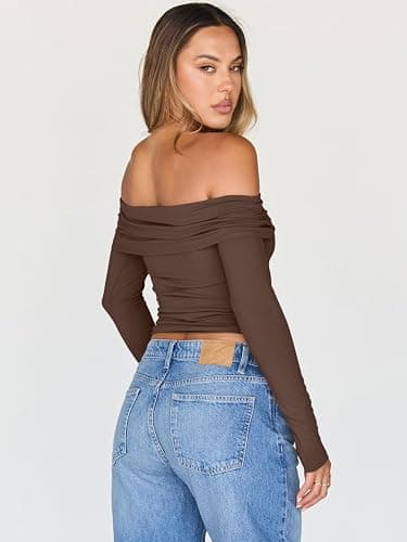 Trendy Queen Long Sleeve Shirts Tops thumbnail 4