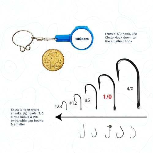HOOK-EZE Fishing Knot Tying Tool | Protect from Fish Hooks | Tie Fishing Knots Easily | Cool Gadgets for Fishermen | Ice Fly Fishing | Fishing Accessories for Beginner Anglers | Nail Knot Tool thumbnail 5