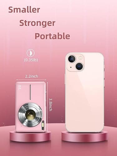 Digital Camera, FHD 1080P Digital Point and Shoot Camera with 16X Zoom Anti Shake, Compact Small Camera for Boys Girls Kids thumbnail 6
