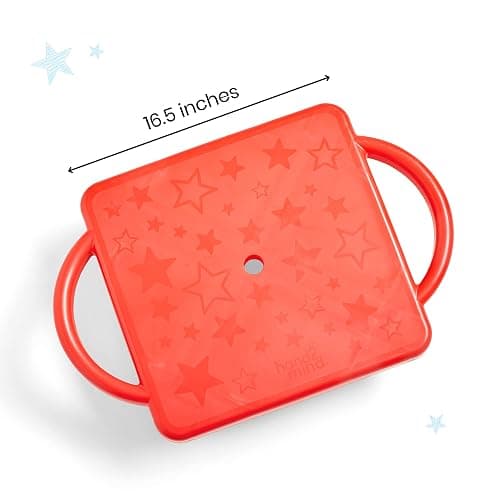 hand2mind Red Heavy-Duty Indoor Scooter Board with Handles, Floor Scooter, Sit Down Scooter, Gym Activities for Kids, Indoor Recess Games, Sport Scooters, Physical Education Equipment, Gross Motor Toy thumbnail 2