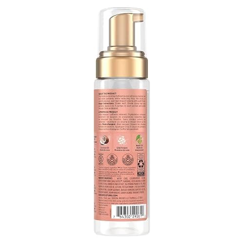 SheaMoisture Frizz-Free Curl Mousse Coconut & Hibiscus Curly Styles, 222mL | Coconut oil, hibiscus, silk protein, neem oil, daily curl mousse that defines curls, adds volume, shine and frizz control thumbnail 3