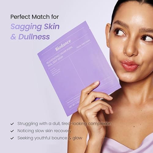 BIODANCE Rejuvenating Caviar PDRN Real Deep Mask, Overnight Hydrogel Face Mask, Skin Firming, Radiance, Enhancing Skin Recovery, Korean Skin Care, Self Care Gifts for Women | 1.19oz(34g) x 4ea thumbnail 6