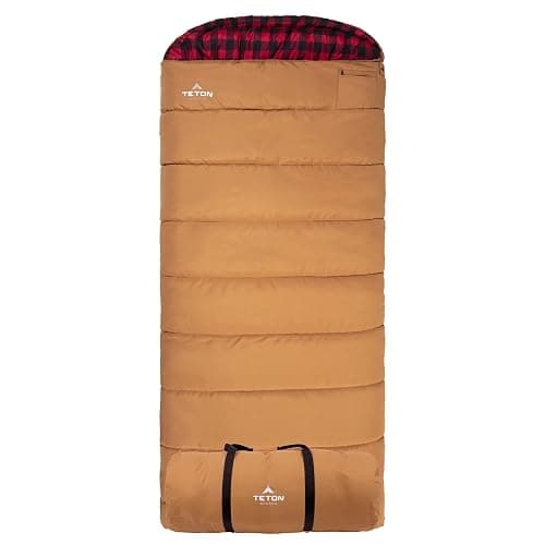 TETON Sports Deer Hunter -35F and 0F Degree Sleeping Bag. Warm and Comfortable Camping Sleeping Bags, Teton Tough Canvas Shell for Camping, Hunting, and Cold Weather - Image 1